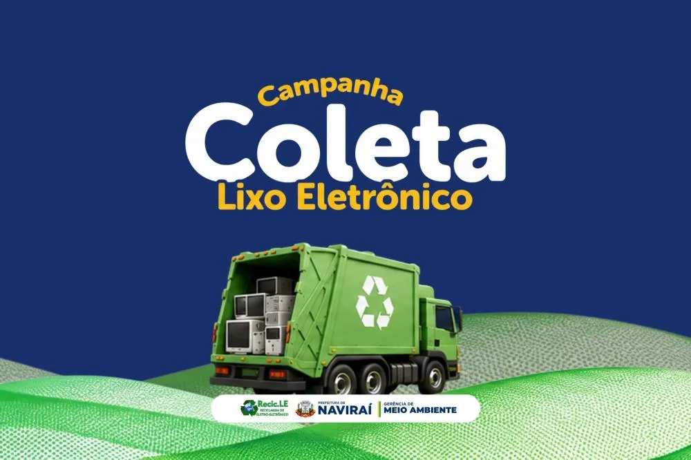 Naviraí promove campanha para descarte correto de lixo eletrônico com coleta gratuita