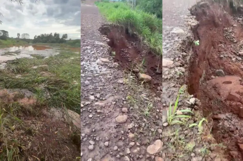 Prefeitura de Naviraí informa sobre tráfego parcialmente interrompido em estrada rural
